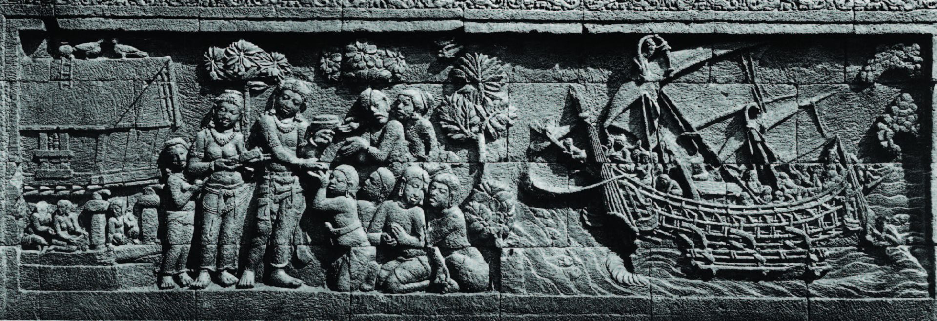 Relief Kapal di Candi Borobudur - Hello Indonesia